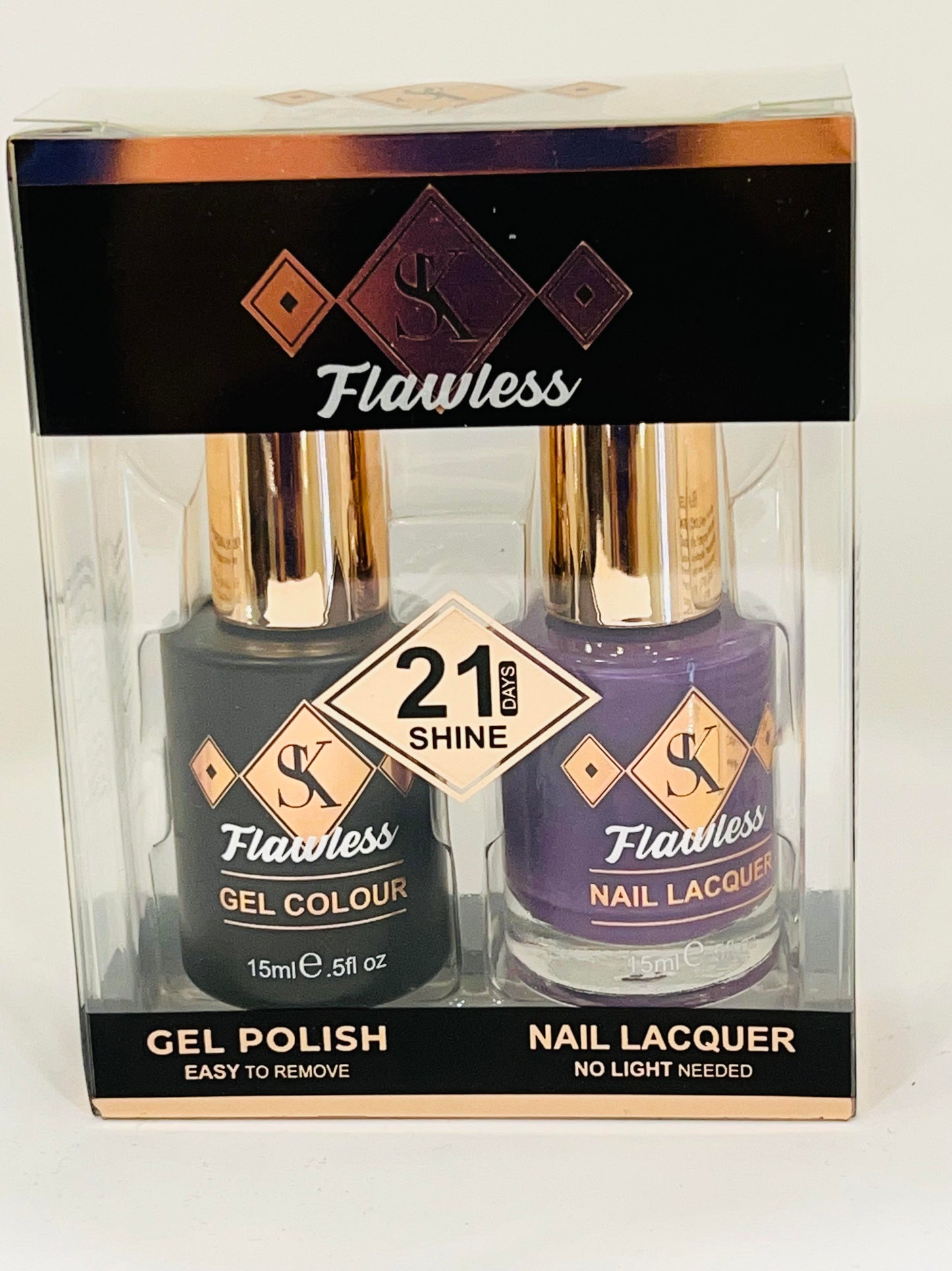 Crushed Violet Gel and Lacquer Polish