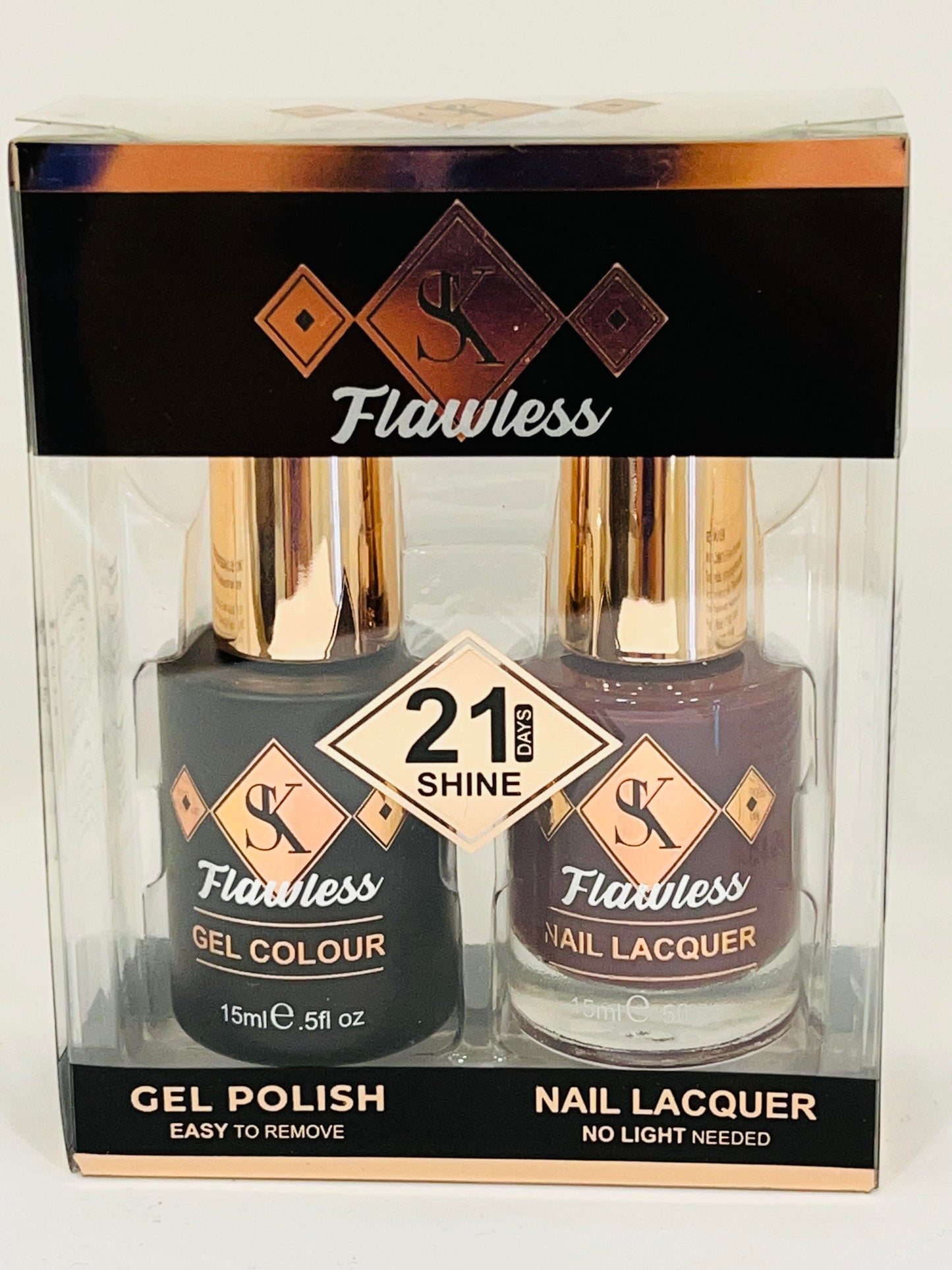 Maroon Brown Gel and Lacquer Nail Polish